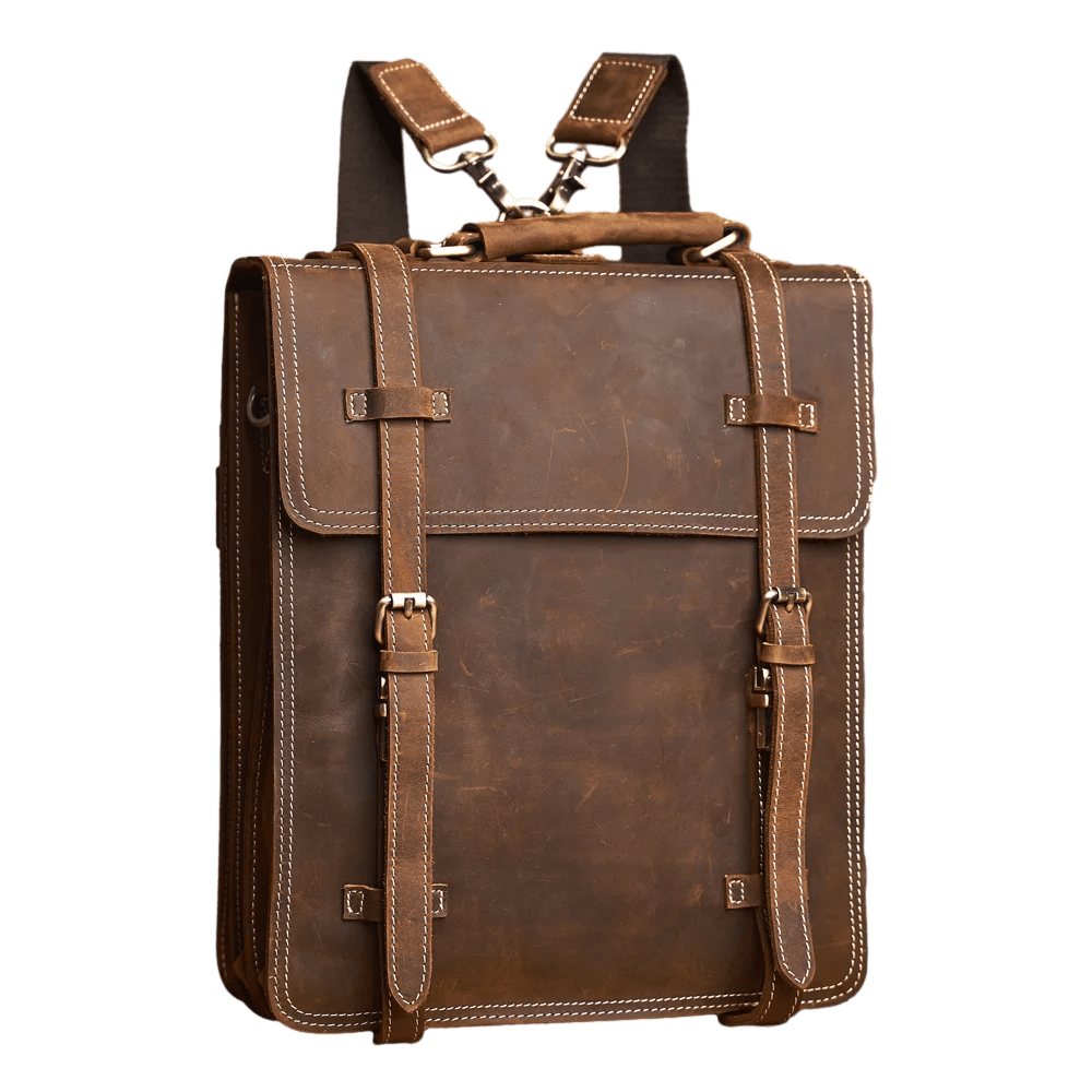 Mochila Notebook 2 em 1 em Couro Legítimo BP 103: Versatilidade com Toque Profissional BAGYPACK