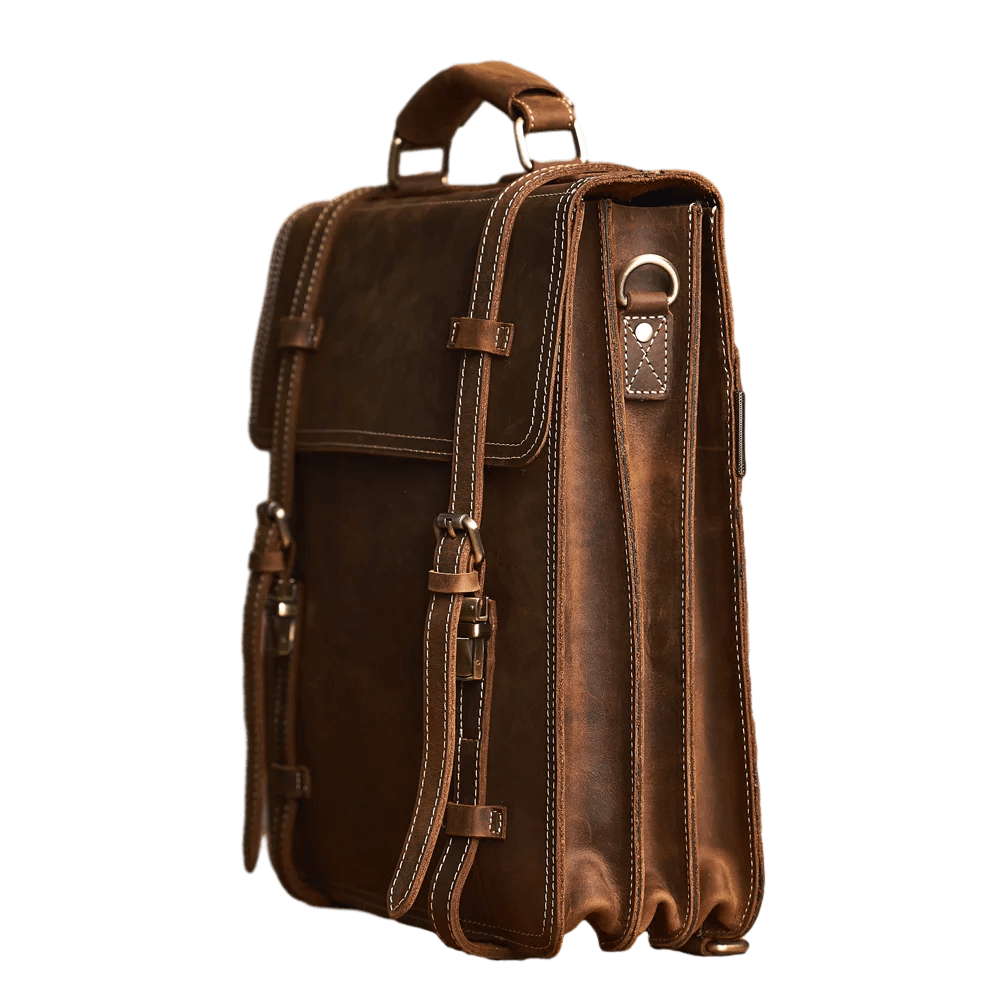Mochila Notebook 2 em 1 em Couro Legítimo BP 103: Versatilidade com Toque Profissional BAGYPACK