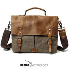 Bolsa Carteiro Masculina BP 107 Lona+Couro - BAGYPACK