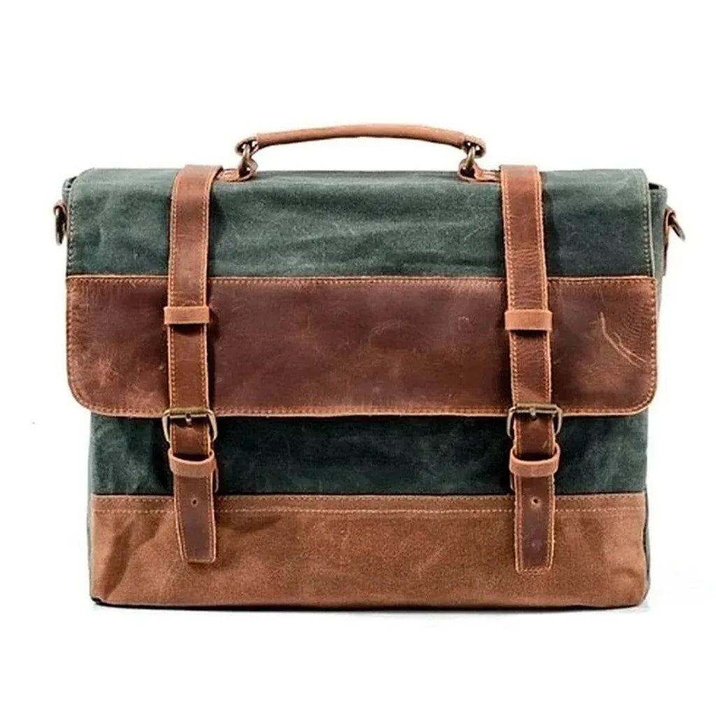 Bolsa Carteiro BP 108 | Lona e Couro | Mensageiro | Notebook | Bagypack - BAGYPACK