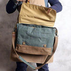 Bolsa Carteiro BP 108 | Lona e Couro | Mensageiro | Notebook | Bagypack - BAGYPACK