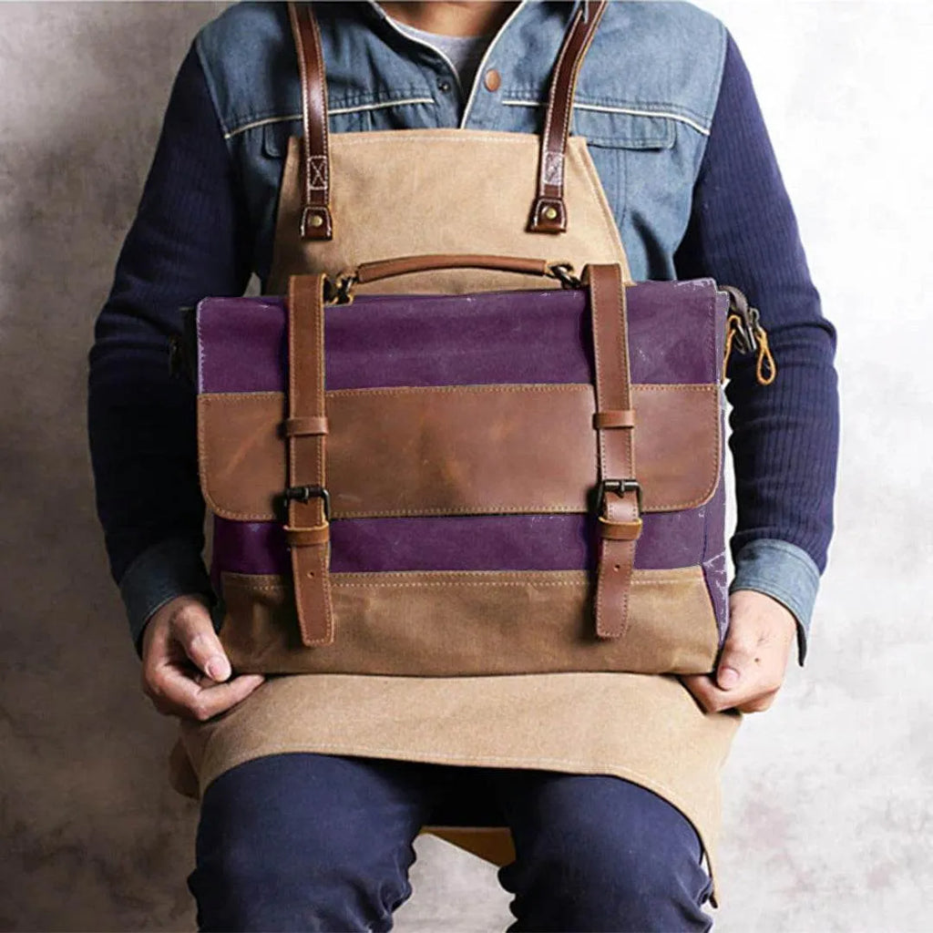 Bolsa Carteiro BP 108 | Lona e Couro | Mensageiro | Notebook | Bagypack - BAGYPACK