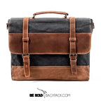 Bolsa Carteiro BP 108 | Lona e Couro | Mensageiro | Notebook | Bagypack - BAGYPACK