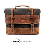 Bolsa Carteiro BP 108 | Lona e Couro | Mensageiro | Notebook | Bagypack - BAGYPACK