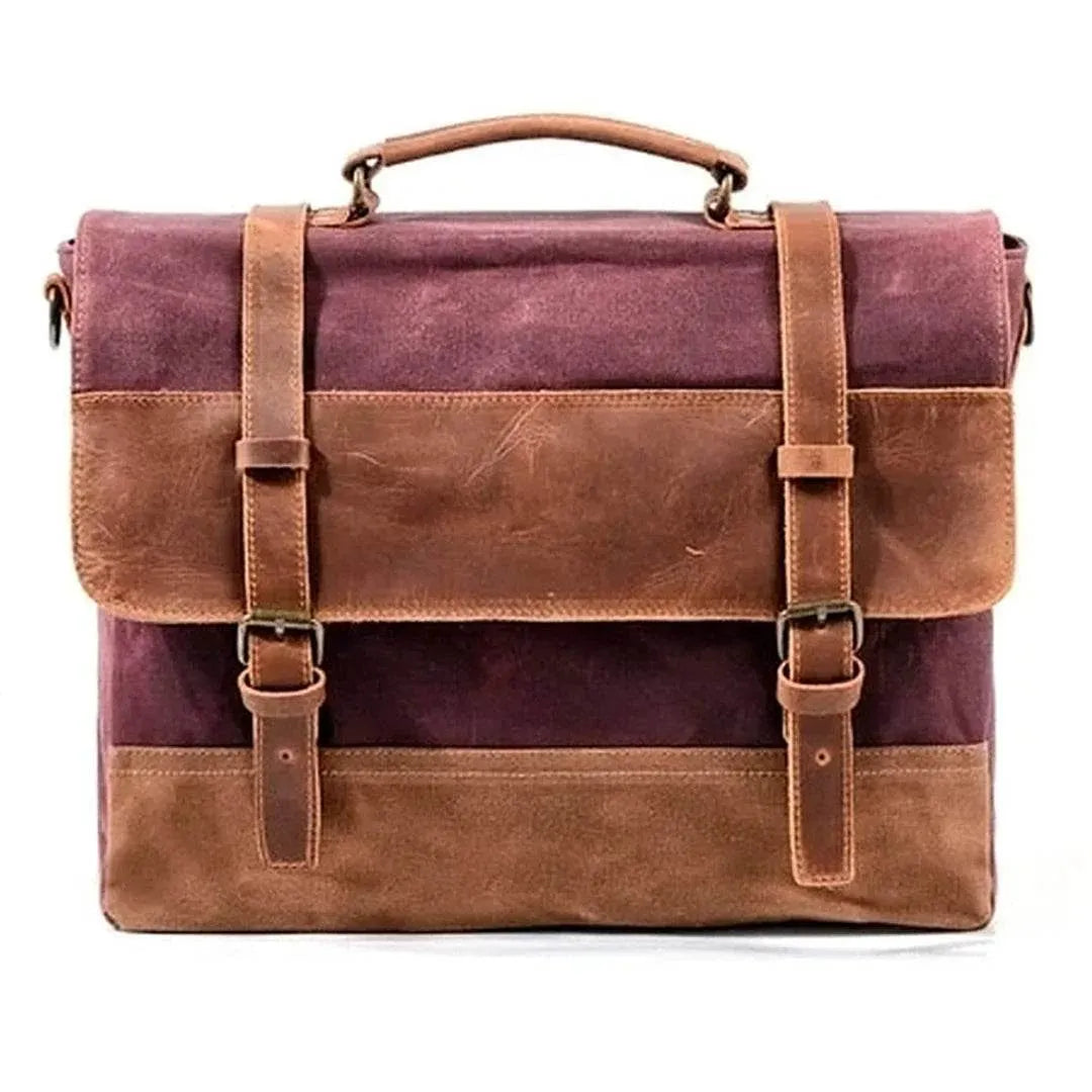 Bolsa Carteiro BP 108 | Lona e Couro | Mensageiro | Notebook | Bagypack - BAGYPACK