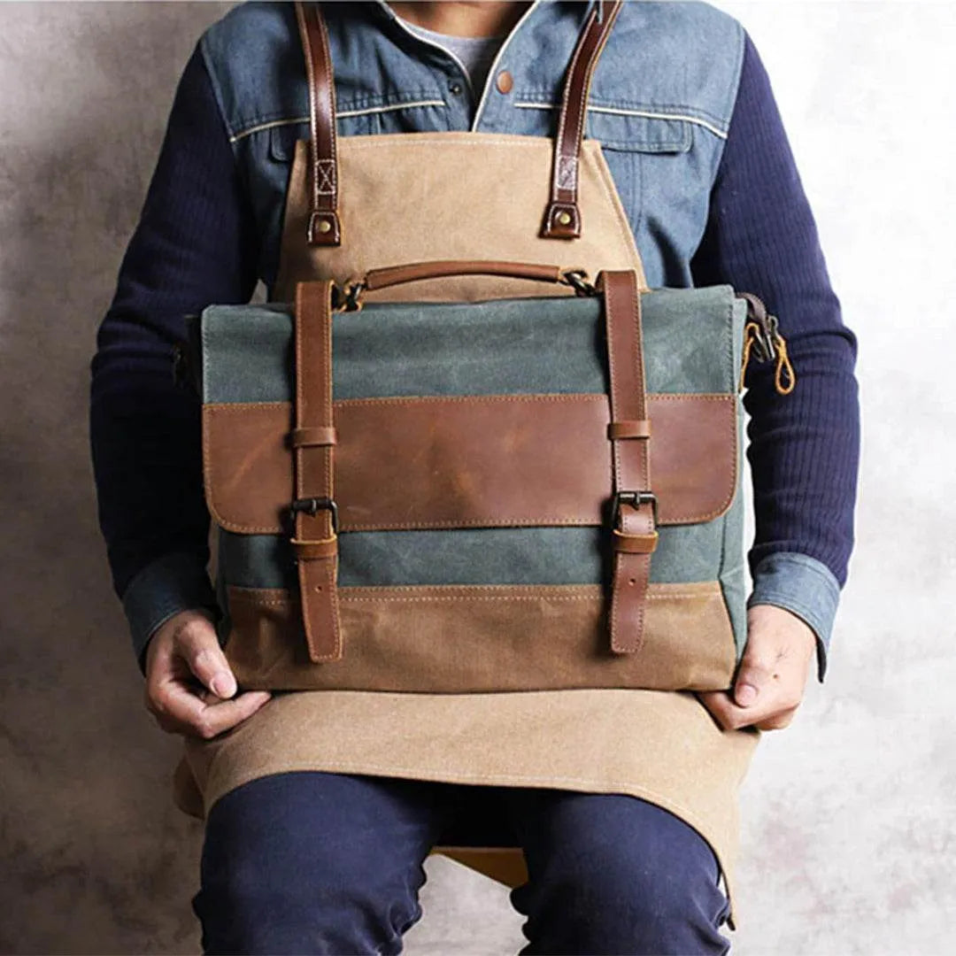 Bolsa Carteiro BP 108 | Lona e Couro | Mensageiro | Notebook | Bagypack - BAGYPACK