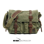 Bolsa Carteiro BP 112 Masculina Lona/Couro p/ Notebook 14" BAGYPACK