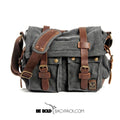 Bolsa Carteiro BP 112 Masculina Lona/Couro p/ Notebook 14" BAGYPACK