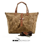 Bolsa Carteiro BP 203 Masculina em Lona Couro. Notebook 14" BAGYPACK