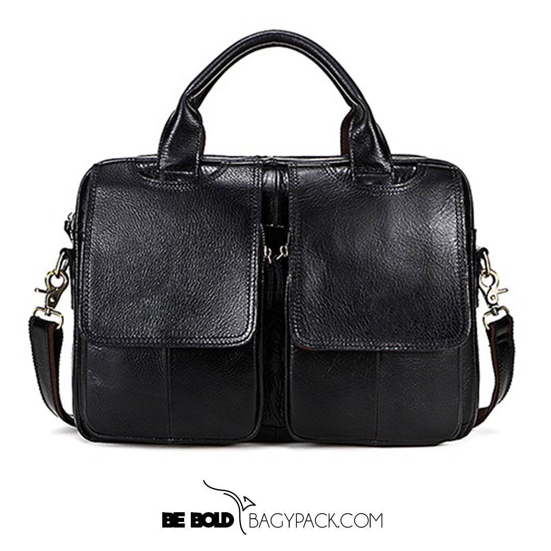 Pasta Executiva BP 800 Couro Legítimo Notebook 14" BAGYPACK