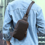 Bolsa Crossbody Masculina BP 305 em Couro Genuíno: Segurança e Estilo BAGYPACK