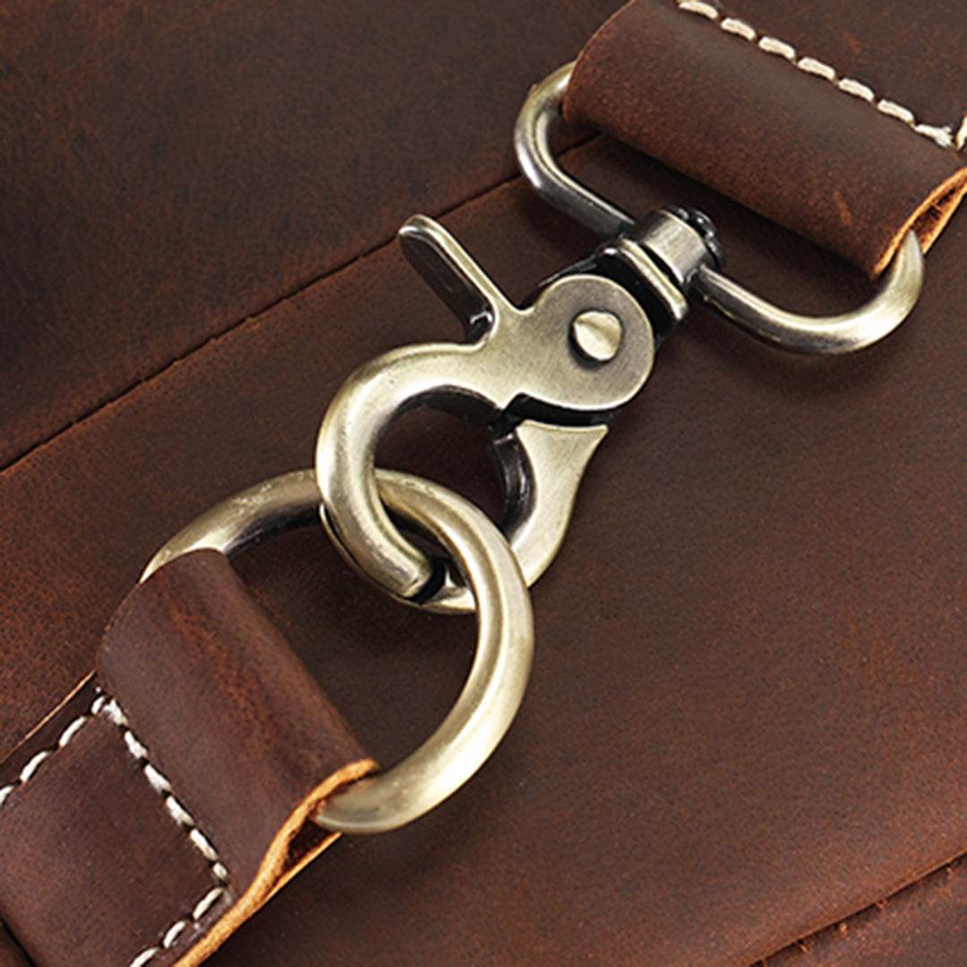 Bolsa Crossbody Masculina BP 305 em Couro Genuíno: Segurança e Estilo BAGYPACK