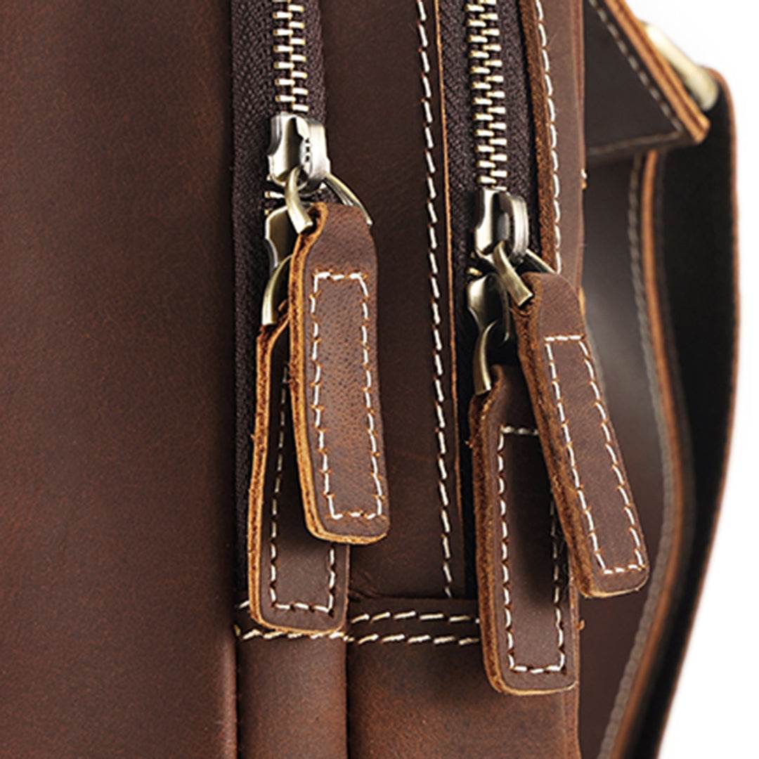Bolsa Crossbody Masculina BP 305 em Couro Genuíno: Segurança e Estilo BAGYPACK