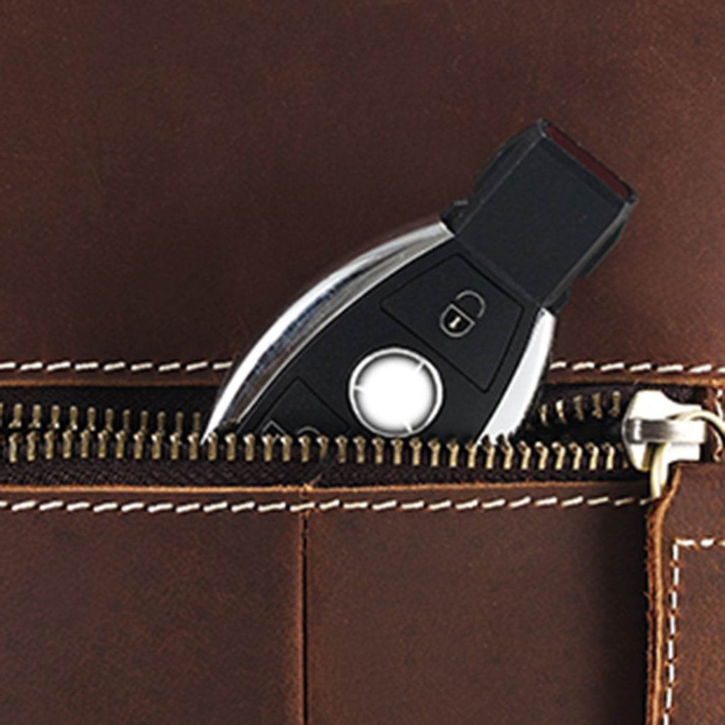 Bolsa Crossbody Masculina BP 305 em Couro Genuíno: Segurança e Estilo BAGYPACK