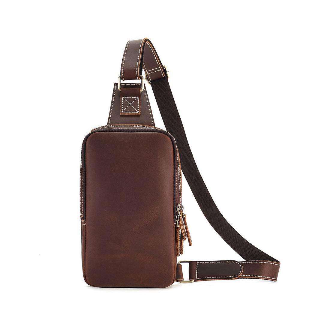 Bolsa Crossbody Masculina BP 305 em Couro Genuíno: Segurança e Estilo BAGYPACK