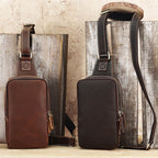 Bolsa Crossbody Masculina BP 305 em Couro Genuíno: Segurança e Estilo BAGYPACK