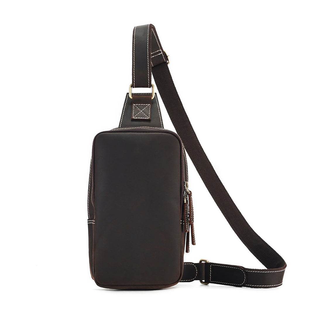 Bolsa Crossbody Masculina BP 305 em Couro Genuíno: Segurança e Estilo BAGYPACK