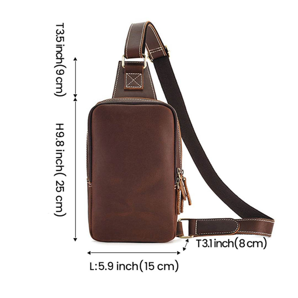 Bolsa Crossbody Masculina BP 305 em Couro Genuíno: Segurança e Estilo BAGYPACK