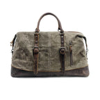 Bolsa de Viagem Grande BP 600 | Lona e Couro | Espaçosa | Bagypack - BAGYPACK