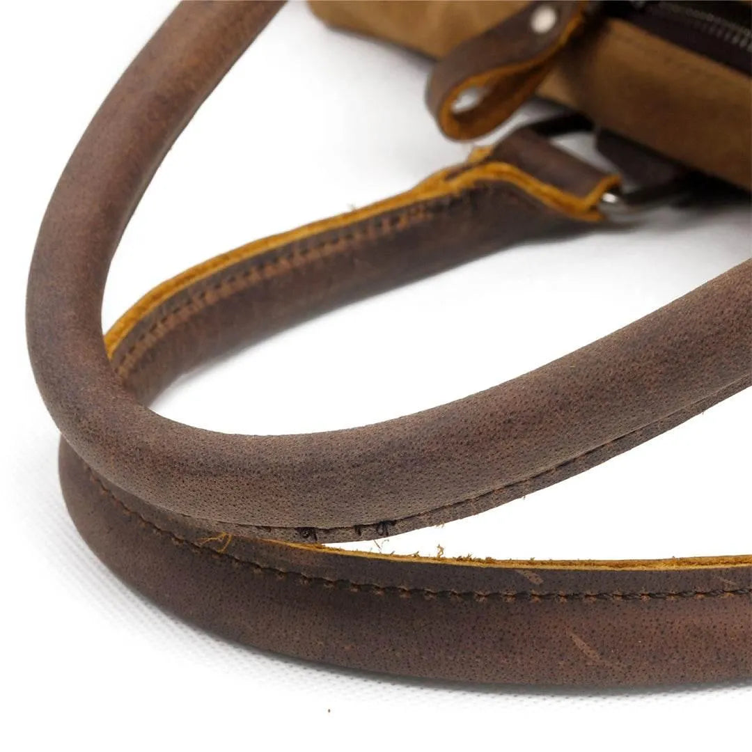 Bolsa de Viagem Grande BP 600 | Lona e Couro | Espaçosa | Bagypack - BAGYPACK