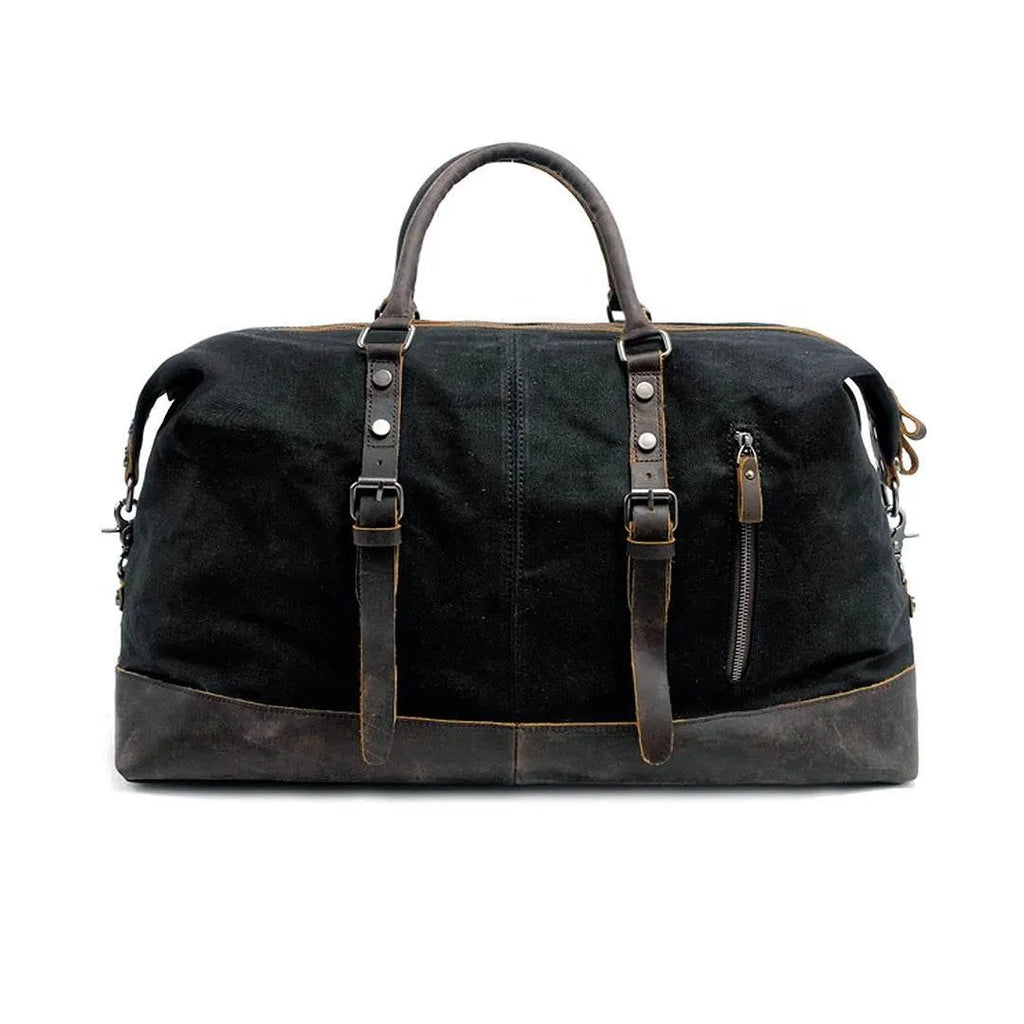 Bolsa de Viagem Grande BP 600 | Lona e Couro | Espaçosa | Bagypack - BAGYPACK