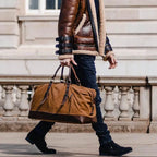 Bolsa de Viagem Grande BP 600 | Lona e Couro | Espaçosa | Bagypack - BAGYPACK