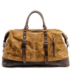 Bolsa de Viagem Grande BP 600 | Lona e Couro | Espaçosa | Bagypack - BAGYPACK