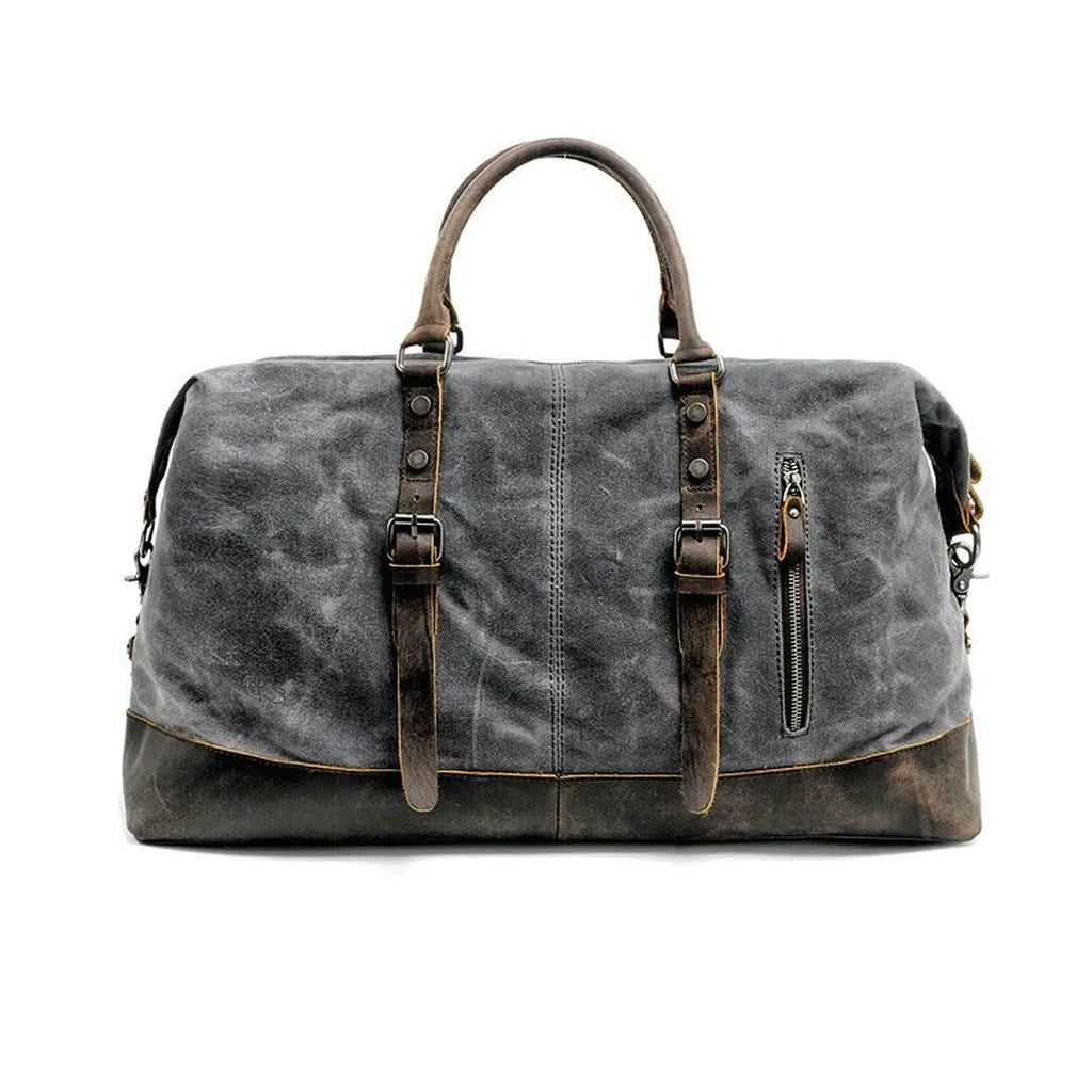 Bolsa de Viagem Grande BP 600 | Lona e Couro | Espaçosa | Bagypack - BAGYPACK