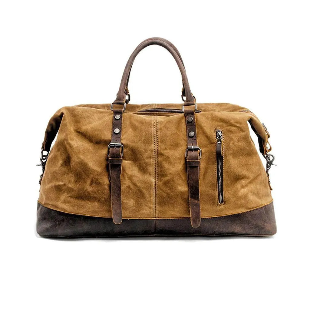 Bolsa de Viagem Grande BP 600 | Lona e Couro | Espaçosa | Bagypack - BAGYPACK