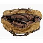 Bolsa de Viagem Grande BP 600 | Lona e Couro | Espaçosa | Bagypack - BAGYPACK