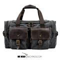 Bolsa de Viagem BP 601 Masculina em Lona e Couro BAGYPACK