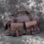 Bolsa de Viagem BP 601 Masculina em Lona e Couro BAGYPACK