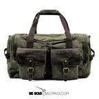Bolsa de Viagem BP 601 Masculina em Lona e Couro BAGYPACK