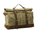 Bolsa de Viagem BP 616: Durabilidade em Lona Encerada e Estilo Clássico do Couro BAGYPACK