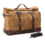 Bolsa de Viagem BP 616: Durabilidade em Lona Encerada e Estilo Clássico do Couro BAGYPACK