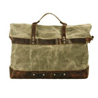 Bolsa de Viagem BP 616: Durabilidade em Lona Encerada e Estilo Clássico do Couro BAGYPACK