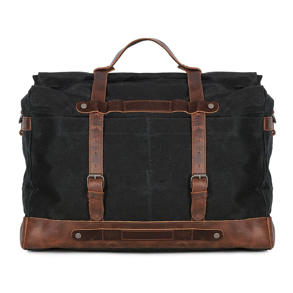 Bolsa de Viagem BP 616: Durabilidade em Lona Encerada e Estilo Clássico do Couro BAGYPACK