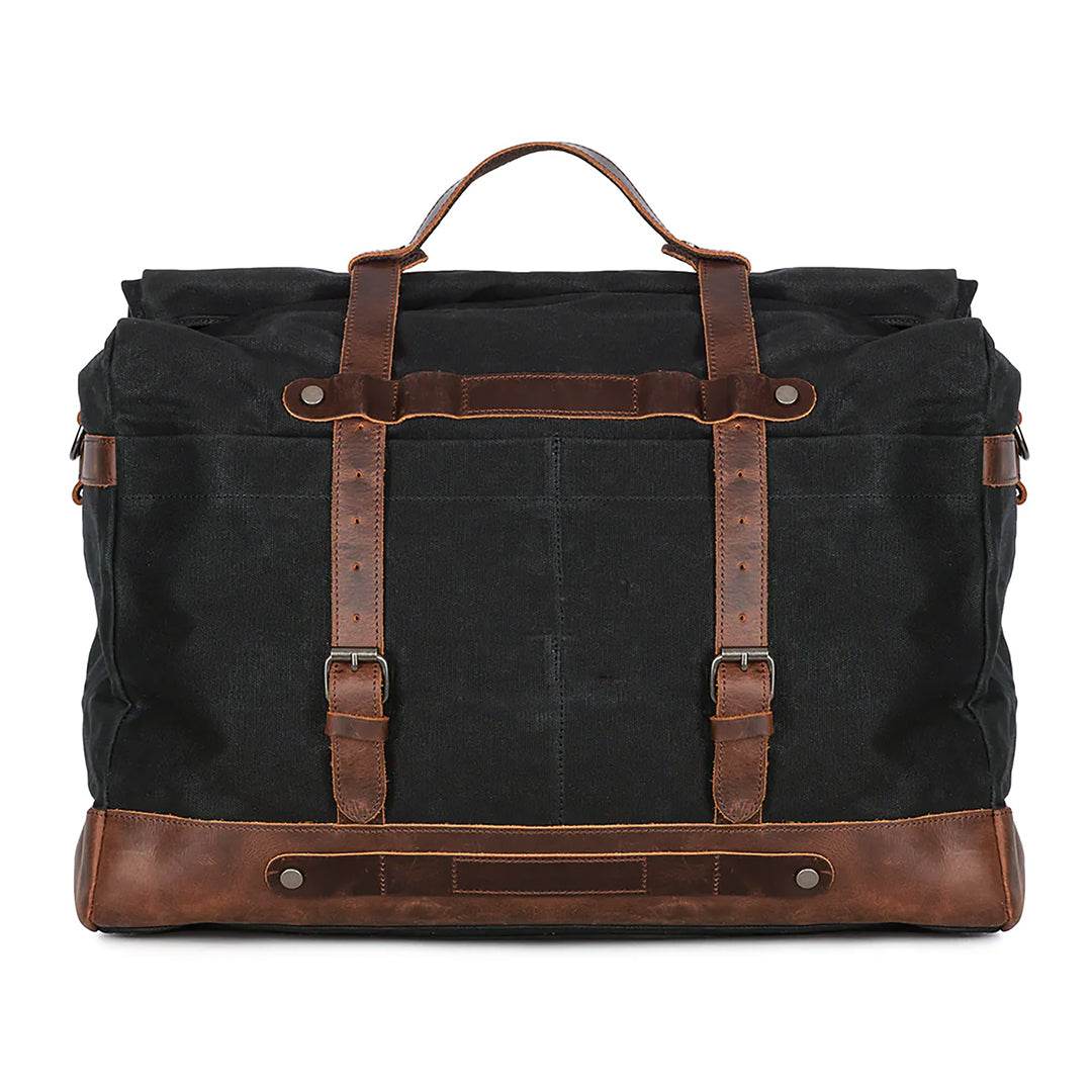 Bolsa de Viagem BP 616: Durabilidade em Lona Encerada e Estilo Clássico do Couro BAGYPACK