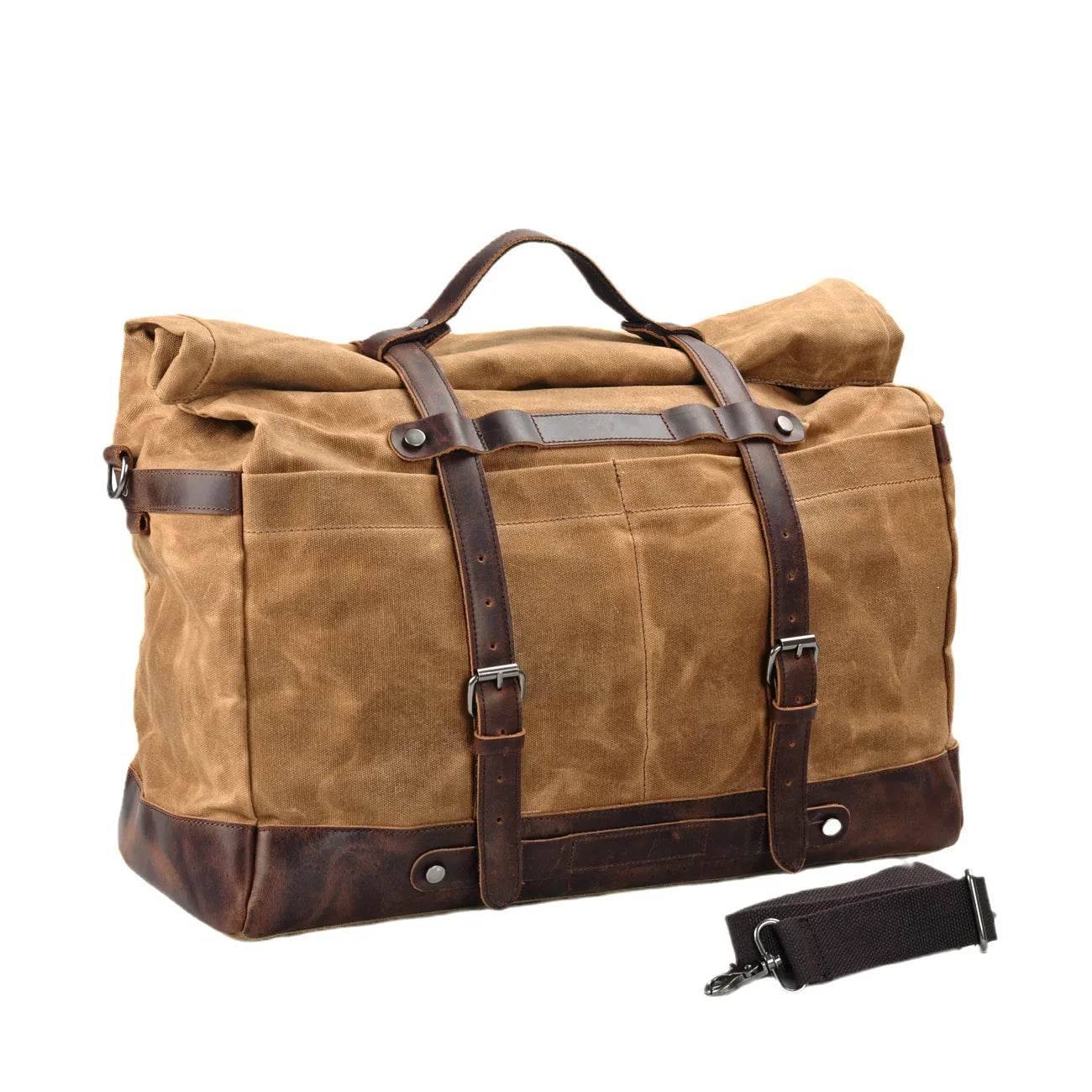 Bolsa de Viagem BP 616 Lona+Couro Compacta e Funcional - BAGYPACK