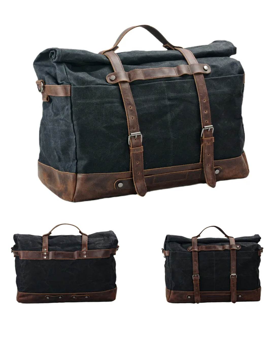 Bolsa de Viagem BP 616 Lona+Couro Compacta e Funcional - BAGYPACK