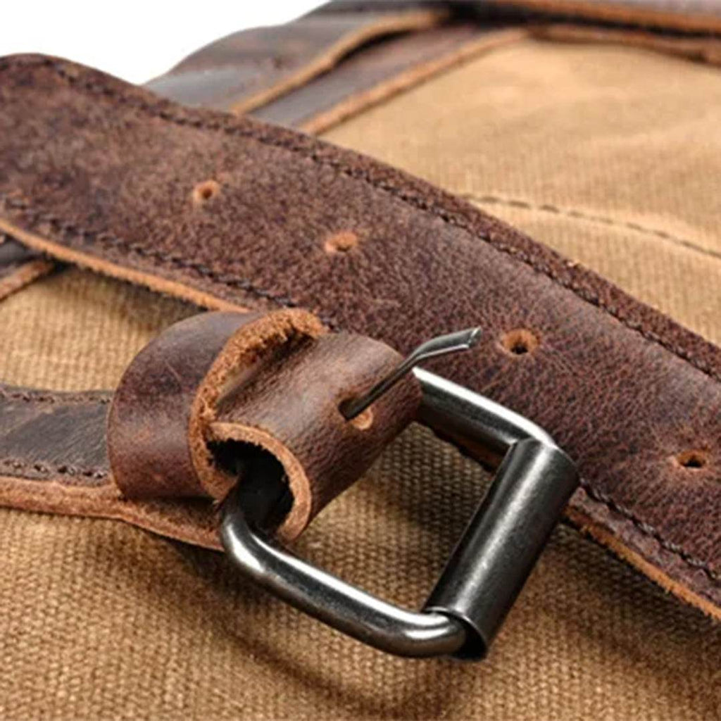 Bolsa de Viagem BP 616: Durabilidade em Lona Encerada e Estilo Clássico do Couro BAGYPACK