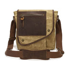 Bolsa Masculina de Ombro BP 106: Praticidade Compacta em Lona e Couro BAGYPACK