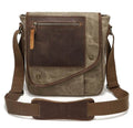 Bolsa Masculina de Ombro BP 106: Praticidade Compacta em Lona e Couro BAGYPACK