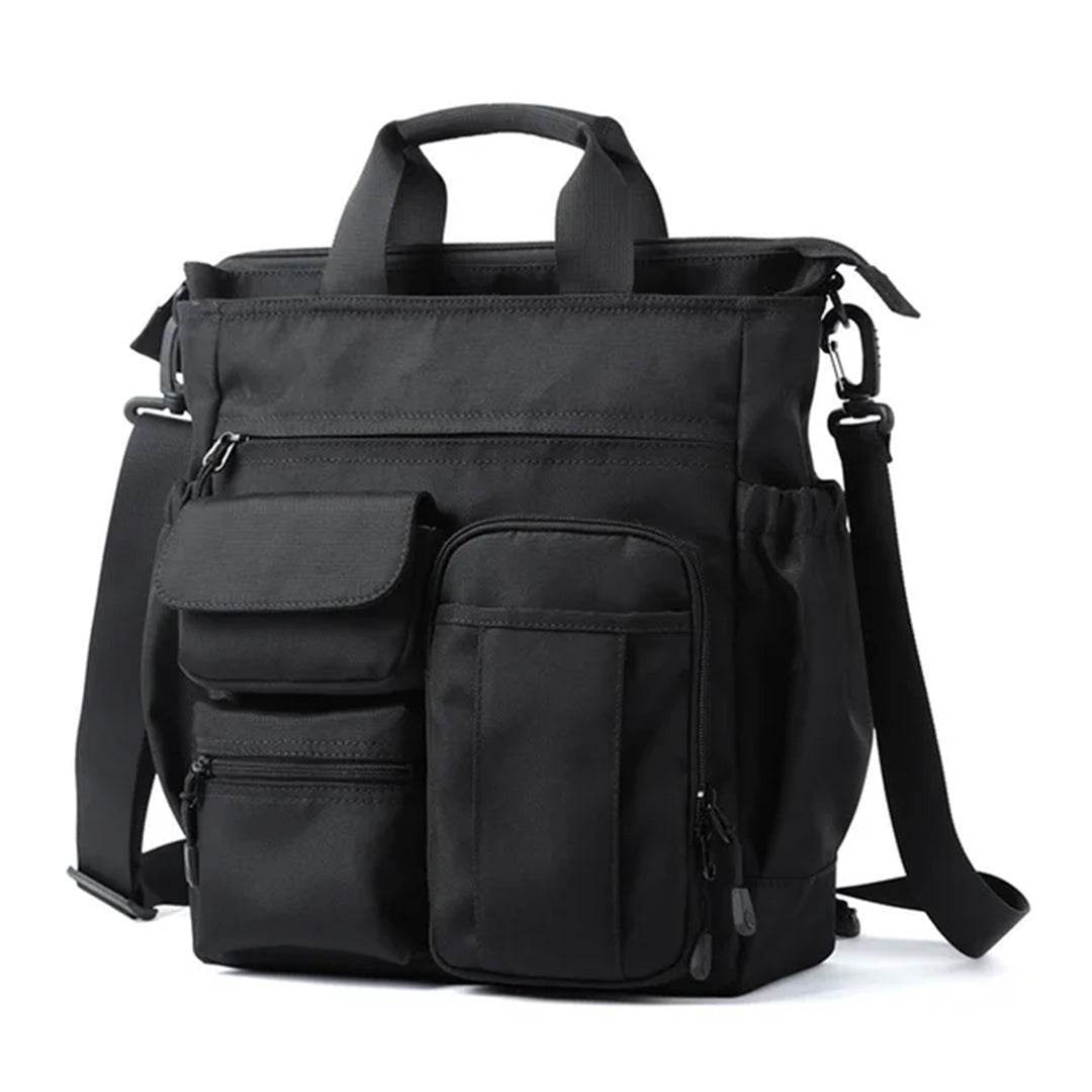 Bolsa Carteiro Masculina BP 227: Organização Superior com 14 Bolsos e Tecido Oxford BAGYPACK