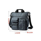 Bolsa Carteiro Masculina BP 227: Organização Superior com 14 Bolsos e Tecido Oxford BAGYPACK