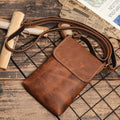 Crossbody BP 802 Compacta Couro Legítimo Design Slim BAGYPACK
