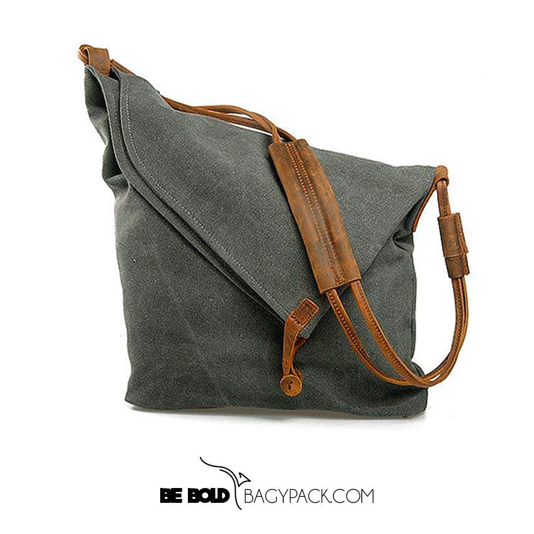 Bolsa Tiracolo BP 206 Unissex em Lona e Couro BAGYPACK