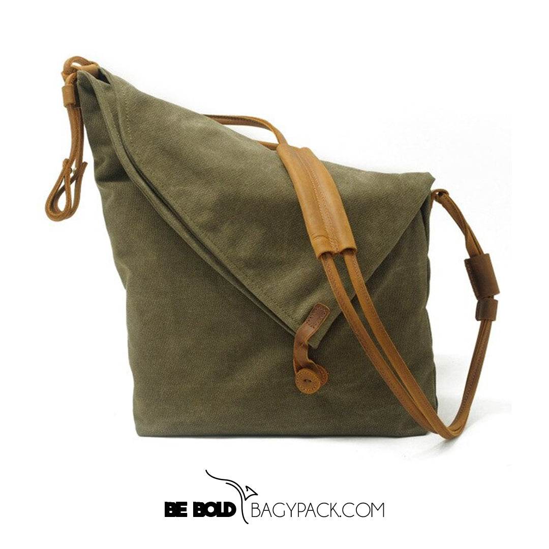 Bolsa Tiracolo BP 206 Unissex em Lona e Couro BAGYPACK