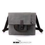Bolsa Masculina BP 230 Tiracolo em Lona e Couro. Crossbody Casual BAGYPACK