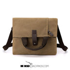 Bolsa Masculina BP 230 Tiracolo em Lona e Couro. Crossbody Casual BAGYPACK